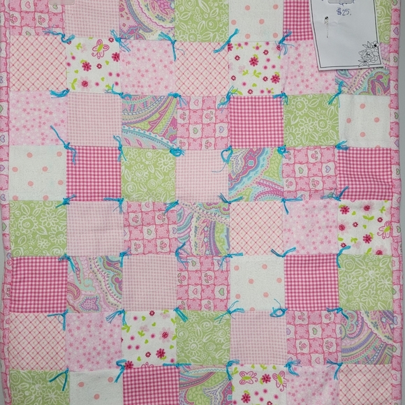 Patchwork Baby Doll Quilt 18 Inch Doll Handmade Heirloom Quality - Picture 2 of 7